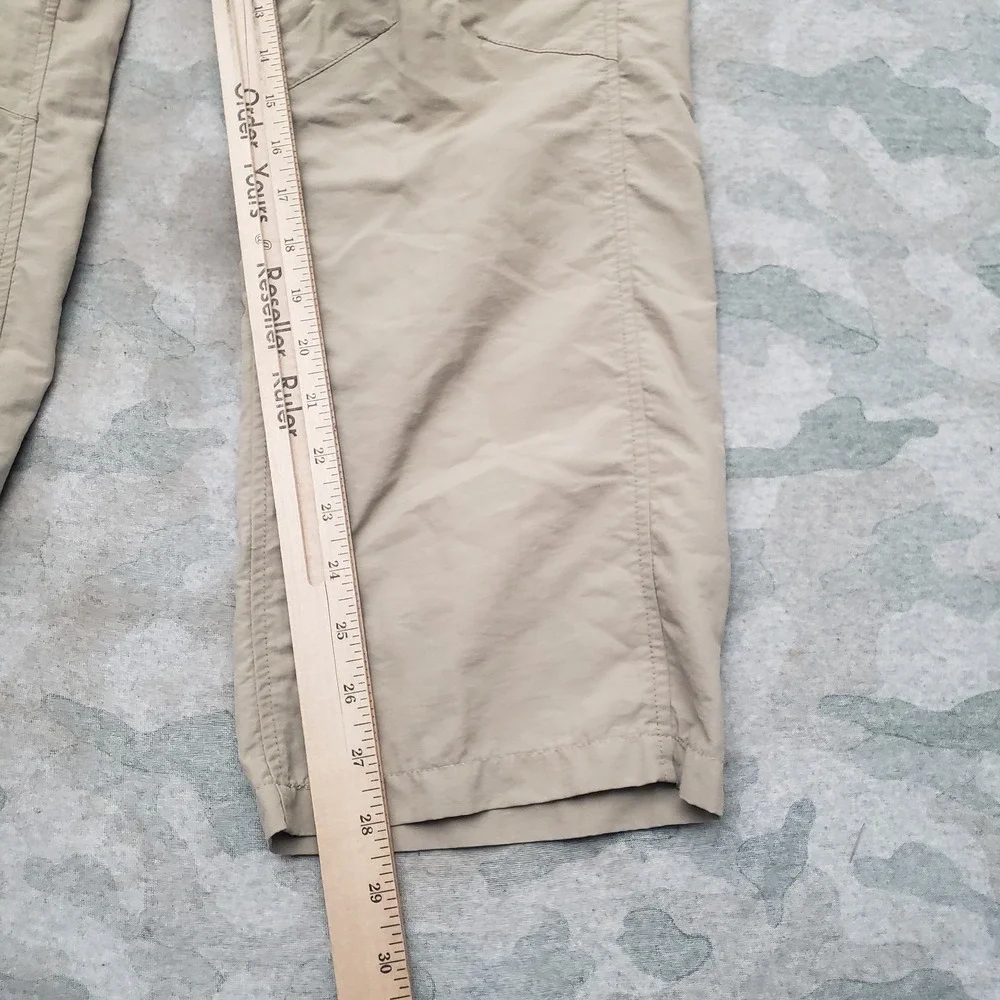 Eddie Bauer Pants Mens 32x32 Tan Cargo Pockets Travex Outdoors Camp Trail Travel